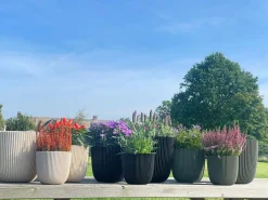 Capi Europe Blumentopf Groove grün D 16,5 H 15 cm