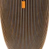 Capi Europe Blumentopf Groove schwarz / gold D 46 H 58 cm
