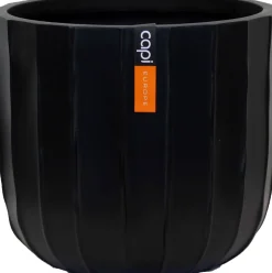 Capi Europe Blumentopf Nature Craft schwarz D 14,2 H 13 cm