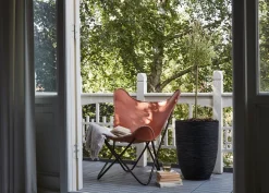 Capi Europe Blumentopf Nature Rib D 46 H 58 cm schwarz