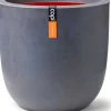 Capi Europe Blumentopf Urban Smooth D 43 H 41 cm grau