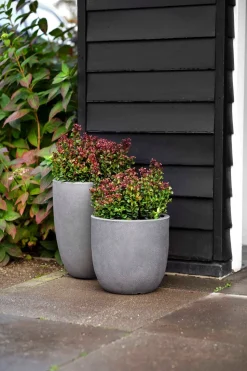 Capi Europe Blumentopf Urban Smooth D 43 H 41 cm grau