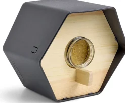 Capi Europe Erdnussbutter-Glashalter Hive anthrazit 19 x 22 x 20 cm