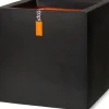 Capi Europe Pflanzkübel Urban Smooth schwarz 40 x 40 x 40 cm