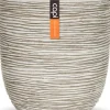 Capi Nature Rib Blumentopf D 43 H 41 cm elfenbein