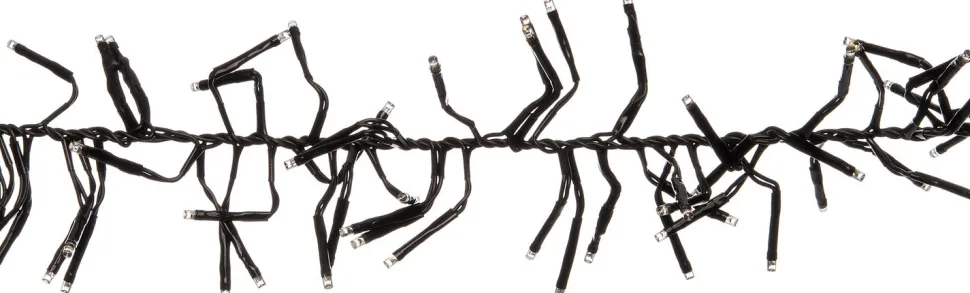 Cluster-Lichterkette Flash 6,9 m mit 1152 Lämpchen warmweiß