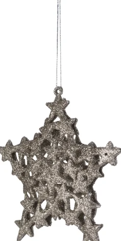 Cosy@Home Weihnachtsbaumschmuck Stern gold 16 x 16 cm