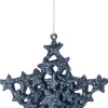 Cosy@Home Weihnachtsbaumschmuck Stern blau 16 x 16 cm