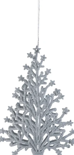 Cosy@Home Weihnchtsbaumschmuck Baum weiß 16 x 16 cm