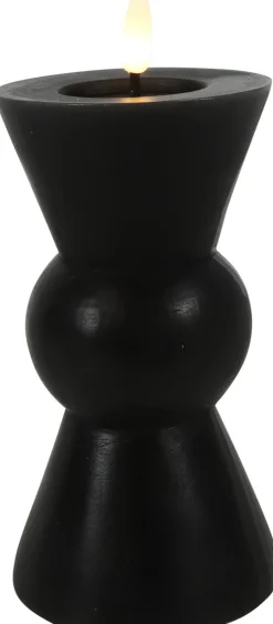 Countryfield LED Kerze Lyon schwarz D 8 H 18 cm