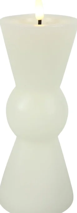 Countryfield LED Kerze Lyon weiß D 8,5 H 22 cm