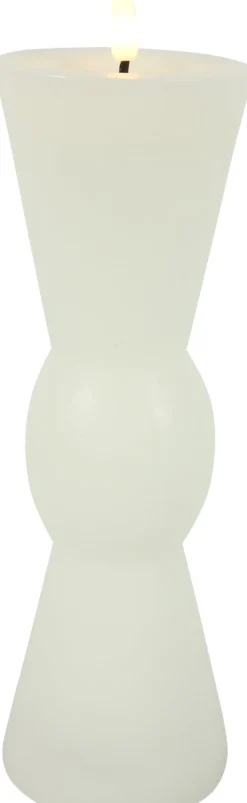 Countryfield LED Kerze Lyon weiß D 8,8 H 27 cm