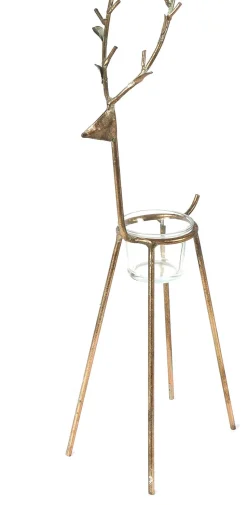 Countryfield Teelichthalter Hirsch Dustin kupfer 17 x 10 x 40 cm