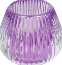 Countryfield Teelichthalter Carlin lila D 10,2 H 8,5 cm