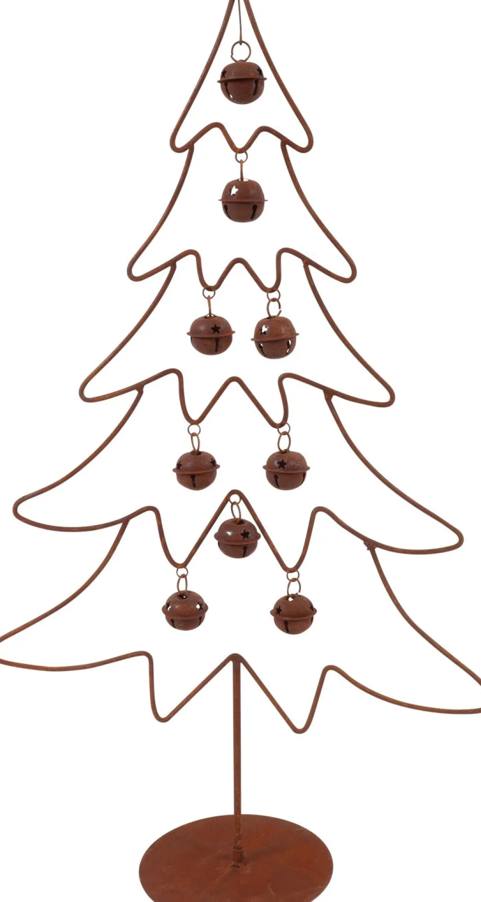 Countryfield Weihnachtsbaum mit Kugeln braun 32 x 13 x 55,5 cm