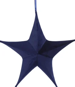 Countryfield Weihnachtsbaumschmuck Stern Maria blau 13 x 40 x 40 cm