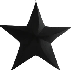 Countryfield Weihnachtsbaumschmuck Stern Maria schwarz 51 x 135 x 135 cm