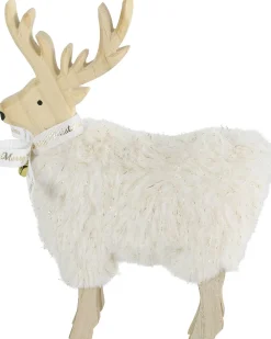 Countryfield Weihnachtsdeko Hirsch Gower weiß 15 x 3 x 19,5 cm