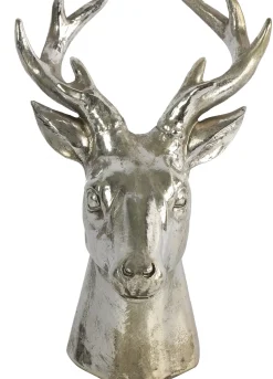 Countryfield Weihnachtsdeko Hirsch Ramiro silber 8 x 24,5 x 23 cm