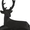 Countryfield Weihnachtsdeko Hirsch schwarz 17 x 39 x 41,5 cm