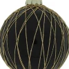 Countryfield Weihnachtskugel Lacie schwarz D 12 cm