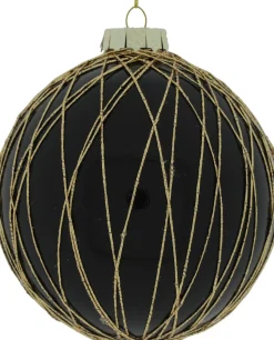 Countryfield Weihnachtskugel Lacie schwarz D 12 cm