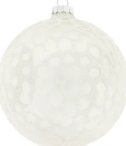 Countryfield Weihnachtskugel Clara weiß D 10 cm