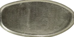 Decoris Dekoteller silber 18,5 x 38 x 1 cm