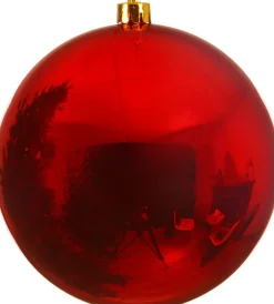 Decoris Große Weihnachtskugel rot D 20 cm