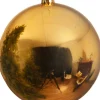 Decoris große Weihnachtskugel gold D 25 cm