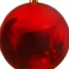 Decoris Große Weihnachtskugel rot D 14 cm