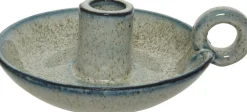Decoris Kerzenständer blau 16 x 13 x 5,3 cm