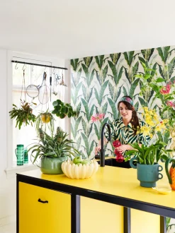 Decoris Obstschale gelb 30 x 29,4 x 12,5 cm