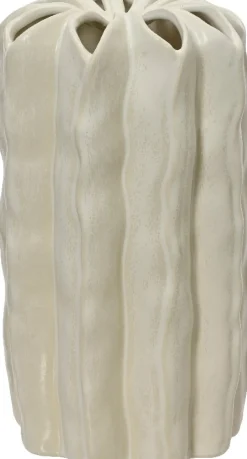 Decoris Vase Cacta weiß D 16 H 28 cm