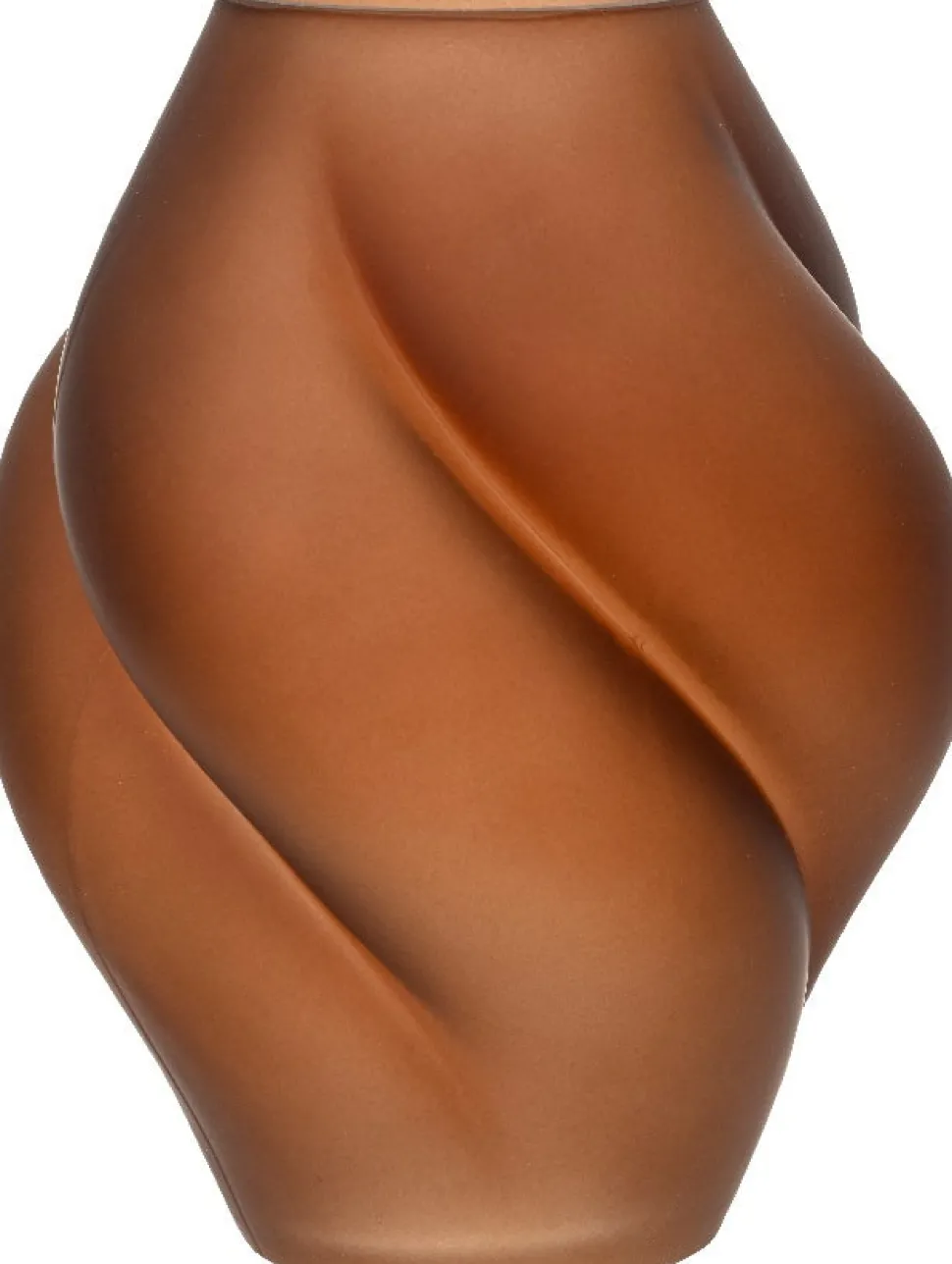 Decoris Vase Luisa braun D 16 H 20 cm