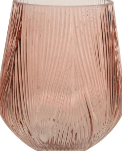 Decoris Vase rosa D 14 H 16 cm