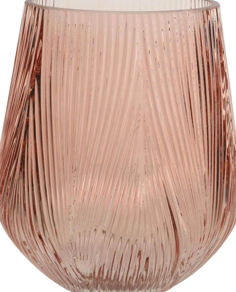 Decoris Vase rosa D 14 H 16 cm