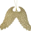 Decoris Weihnachtsbaumschmuck Flügel gold 10 x 16 x 2,5 cm