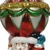 Decoris Weihnachtsbaumschmuck Ballon mehrfarbig H 13 cm
