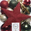Decoris Weihnachtsbaumschmuck Marilene bunt 33 St.