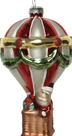 Decoris Weihnachtsbaumschmuck Luftballon mehrfarbig D 7 H 13 cm