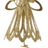 Decoris Weihnachtsbaumspitze gold 15 x 10,5 x 30 cm