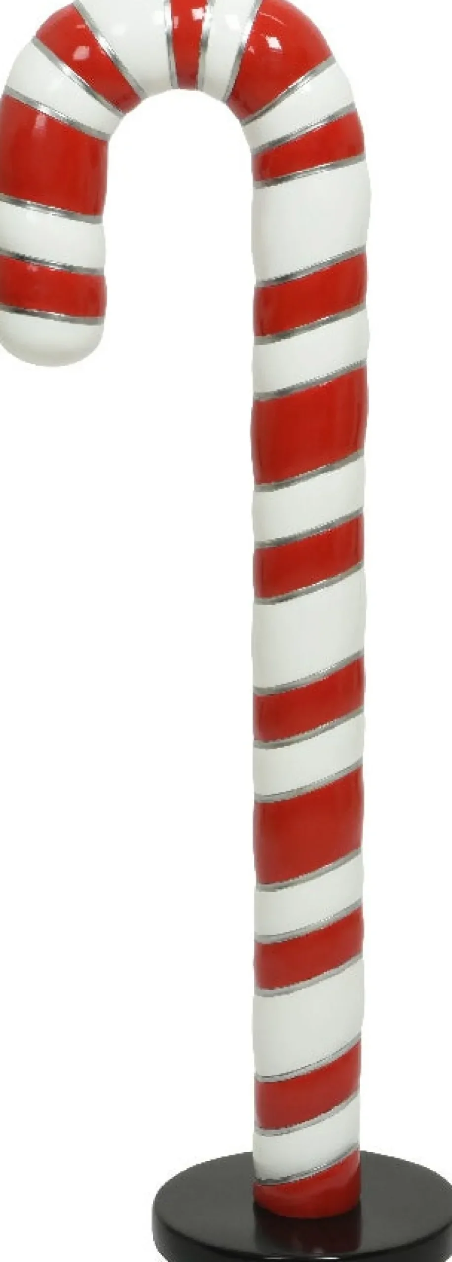 Decoris Zuckerstange mit Ständer rot / weiß 45,7 x 29,9 x 121,9 cm