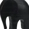 Dekofigur Elefant schwarz 14 x 7 x 15 cm