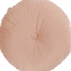 Dekokissen Button rosa 45 x 45 x 10 cm