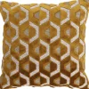 Dekokissen Jacquard gelb 45 x 45 x 10 cm