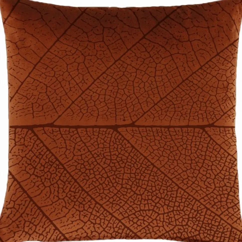 Dekokissen Leaf kupfer 45 x 45 x 10 cm