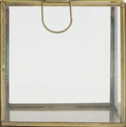 Dijk Natural Collections Glastruhe gold 11 x 11 x 11 cm