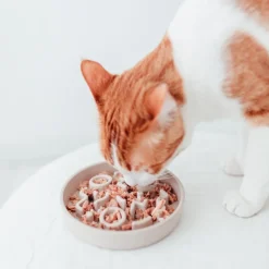 District 70 Hundenapf Bamboo Anti-Schling S beige D 13,5 H 2,6 cm