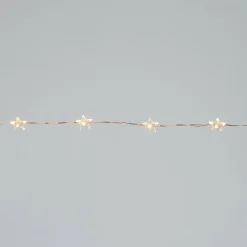 Drahtlichterkette Sterne kupfer 2 m mit 40 LEDs extra warm